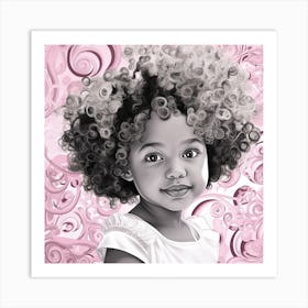 Portrait Of A Little Girl Art Print