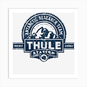 Thule Antarctic Research Team Art Print