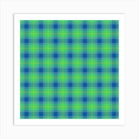 Plaid Fabric 35 Art Print