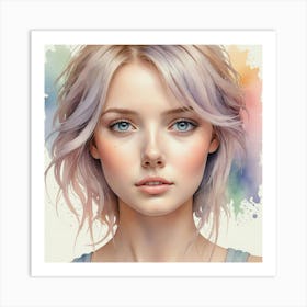 Portrait Of A Girl 23 Art Print