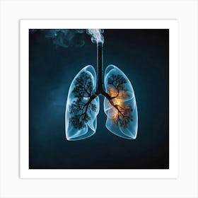 Lungs Stock Videos & Royalty-Free Footage 2 Art Print