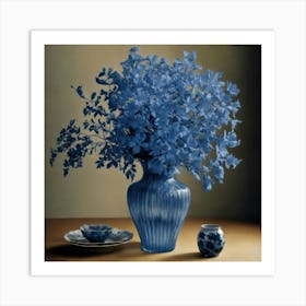 Blue Vase Art Print