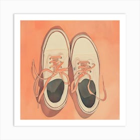 White Sneakers Art Print