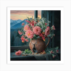 Flowers In A Vase 2 Art Print