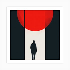 Man In The Red Coat Art Print