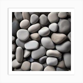 Pebbles Art Print