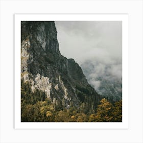 Cloudy Mountains Art Print