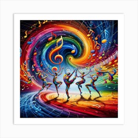 Music Dancers Art Print