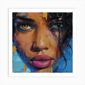 Woman'S Face 3 Art Print