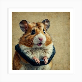Hamster In A Hat 1 Art Print