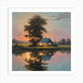 "Rural Twilight" Art Print