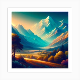 Landscape Painting 192 Art Print