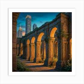 Ruins Of New York City 1 Art Print