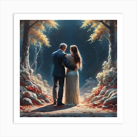 'The Couple In The Forest' Art Print