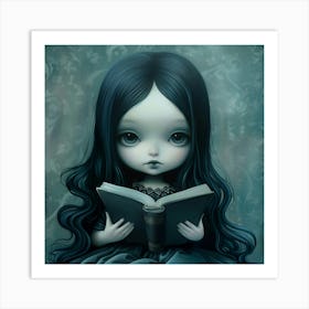 Reading A Book Art Print