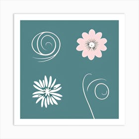 Floral Collage Art Print