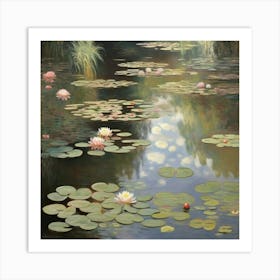 Water Lily Pond Claude Monet Art Print 3 Art Print