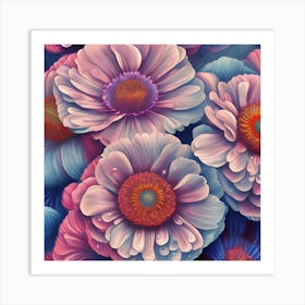 Anemone Flowers 3 Art Print