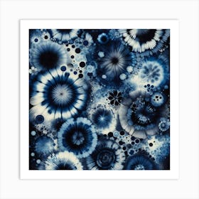 Indigo Infusion deep 4 Art Print