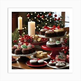 Christmas Desserts 6 Art Print