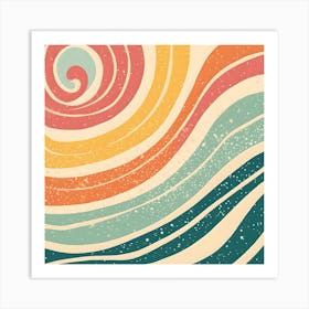 Abstract Swirls and Lines Art Print
