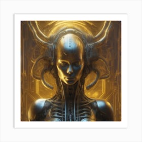 Futuristic Woman 24 Art Print