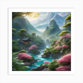 Asian Landscape 3 Art Print