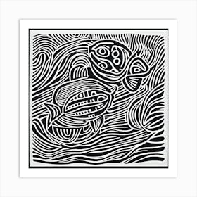 Fish In The Water Art Print