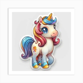 Unicorn Sticker 97 Art Print