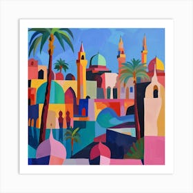 Abstract Park Collection Al Azhar Park Cairo Egypt 4 Art Print