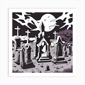 Graveyard 4 Art Print