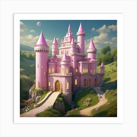 Pink Castle Art Print