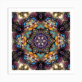 Psychedelic Mandala 23 Art Print