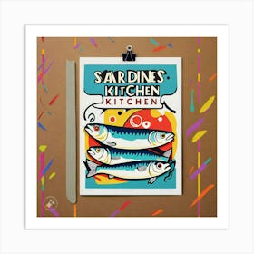 Sardines Kitchen Art Print