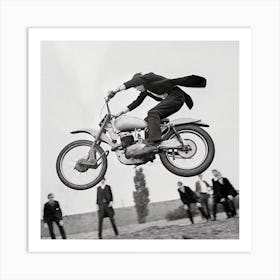 Motorcycle Jump Art Print