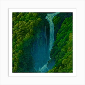 Waterfall 1 Art Print