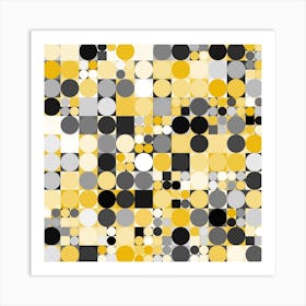 Yellow Dots Art Print