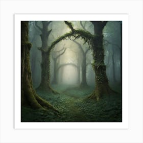 Forest art print Art Print