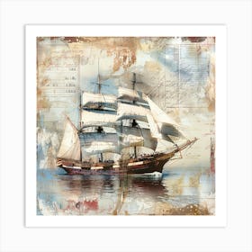 Sailing Ship Canvas Print Art Print