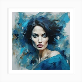 Sexy angelina Jolie Art Print