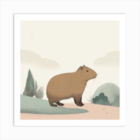 Capybara Art Print