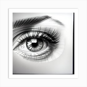 Eye Drawing 1 Art Print