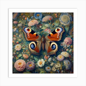 Peacock Butterfly 4 Art Print