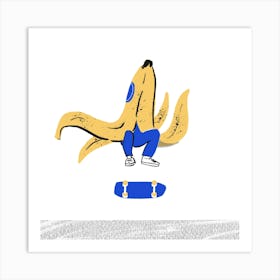 Banana Boarder Art Print