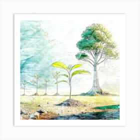 Growth Tree Nature Poster