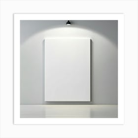 Blank Canvas On The Wall Art Print