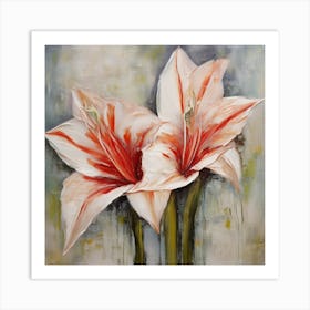 Flower of Hippeastrum 1 Art Print