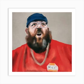 Nick Frost Art Print