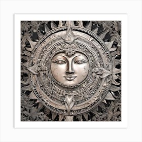 Sun Face Art Print