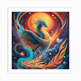 Phoenix Dragon 1 Art Print